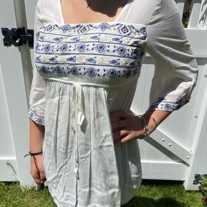 White peasant top